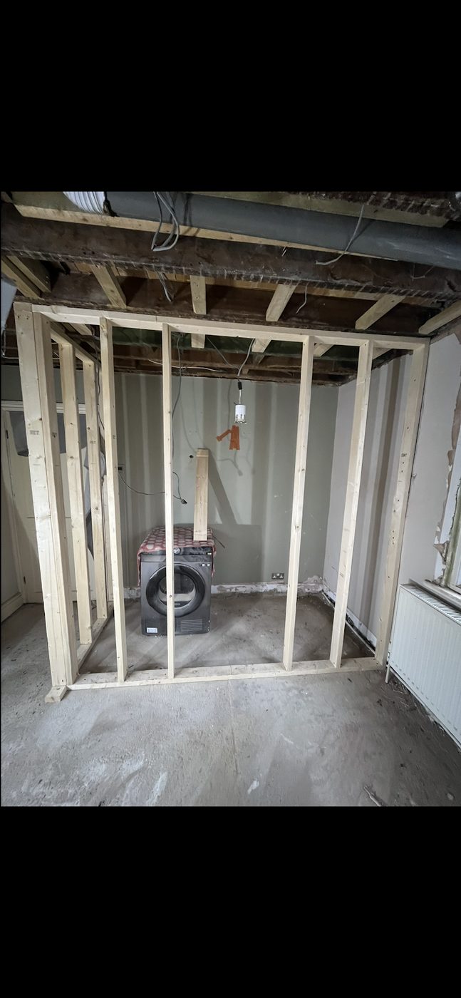 Stud Walls project by GRF Construction in Kent (3)